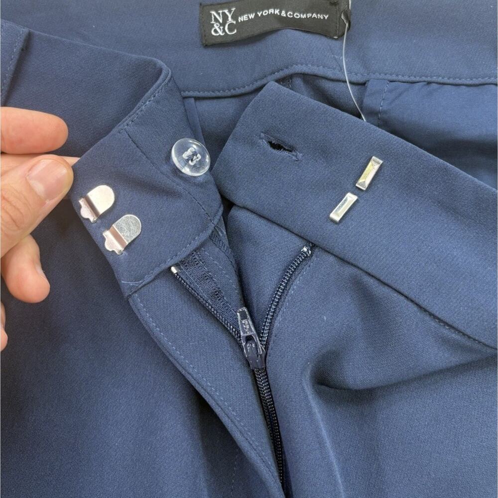 New York & Company Pants NWT Women’s 8 Average Navy Blue Dress Slacks Trousers - Picture 8 of 8